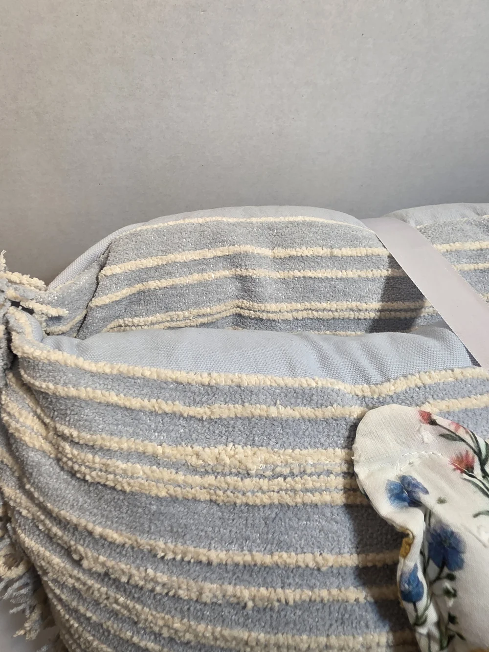Shabby Chic 3-Pack Decorative Pillows - Blue Stripe & Floral